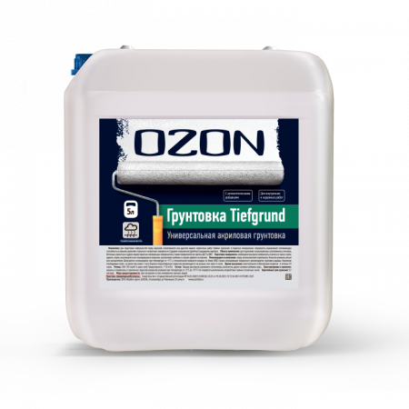 Грунтовка упрочняющая акриловая OZON Tiefgrund ВД-АК-013(-5)-5   для работ при -5°С